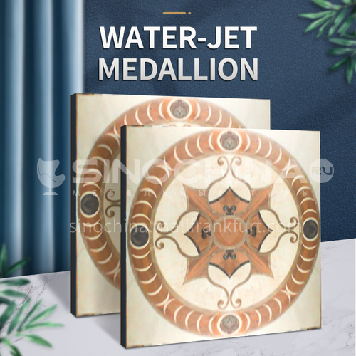 Modern high-end design natural marble stone medallion W-JS3011